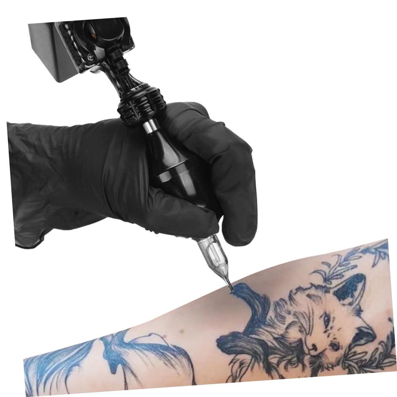 Máquina de Tatuar Rotativa Profesional Portátil de Aleación de Zinc Negra