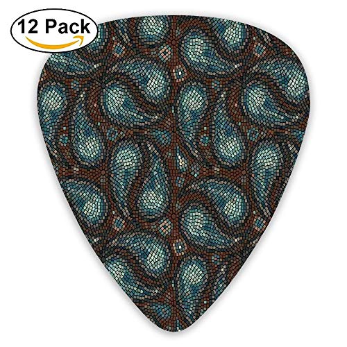 Modern mosaic like circled design with teardrop shaped artwork gu…