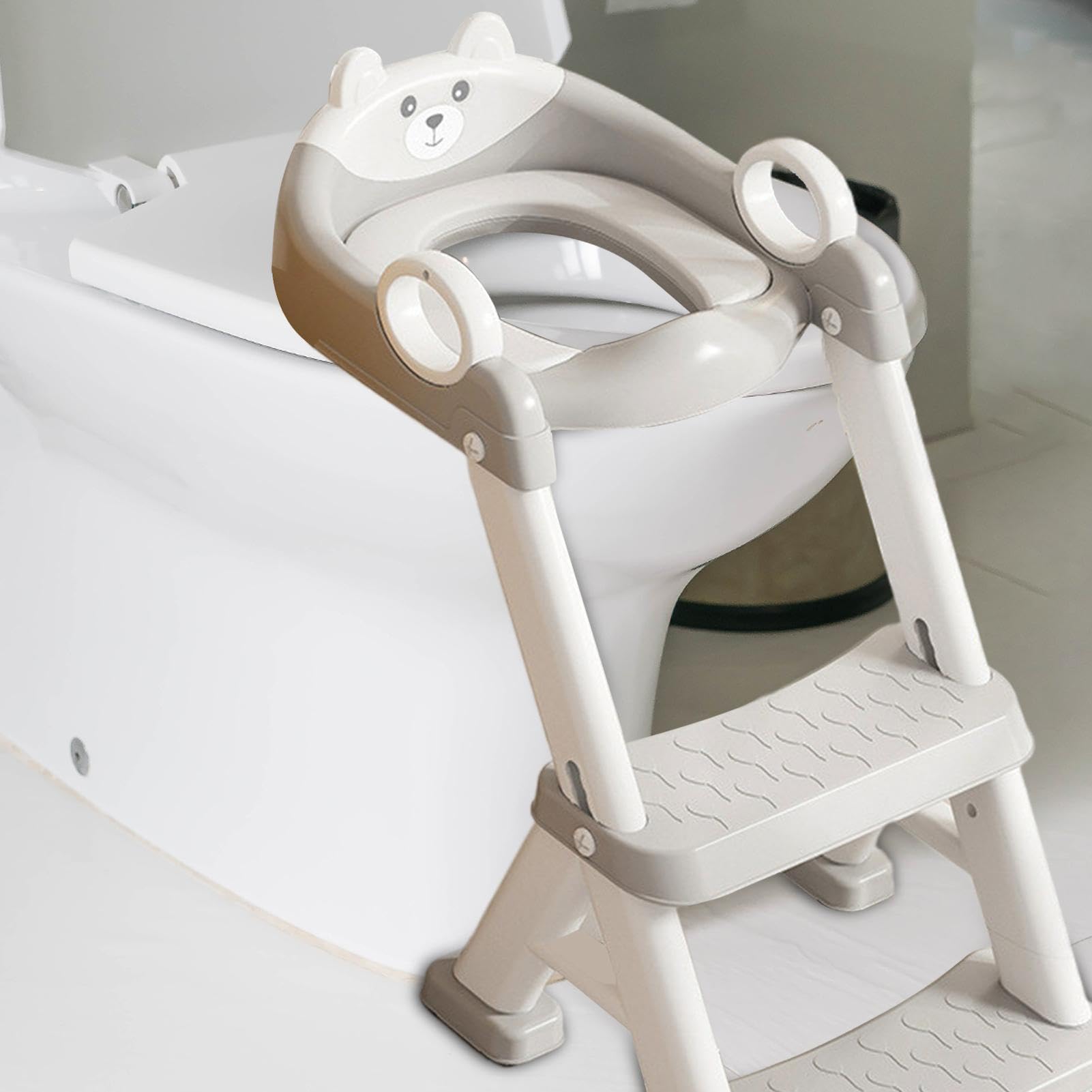 Scaletta WC per bambini aggiornata WC per bambini e ragazze, sedile WC 2 in 1 con scale, WC aggiornato per bambini e ragazze, sedile WC 2 in 1 con scale,