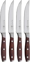 Messermeister Avanta 4-Piece Forged 5-Inch Steak Knives Set - German X50 Steel, Pakkawood Handles, Rust-Resistant