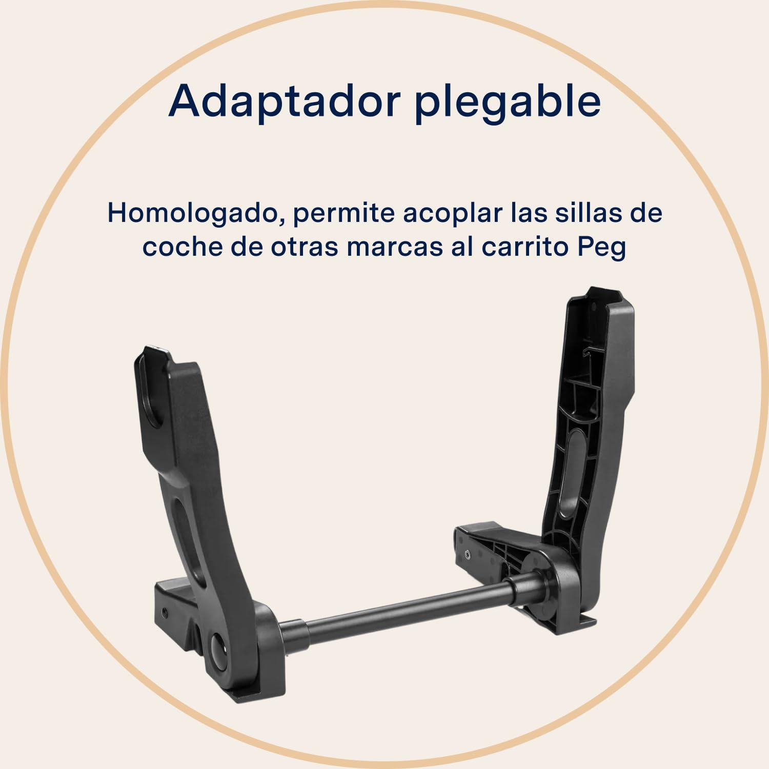PEG Foldable Adapter for Car Seat - Adaptadores Plegables Universales - Compatible con Chasis Peg Perego City Loop y Book