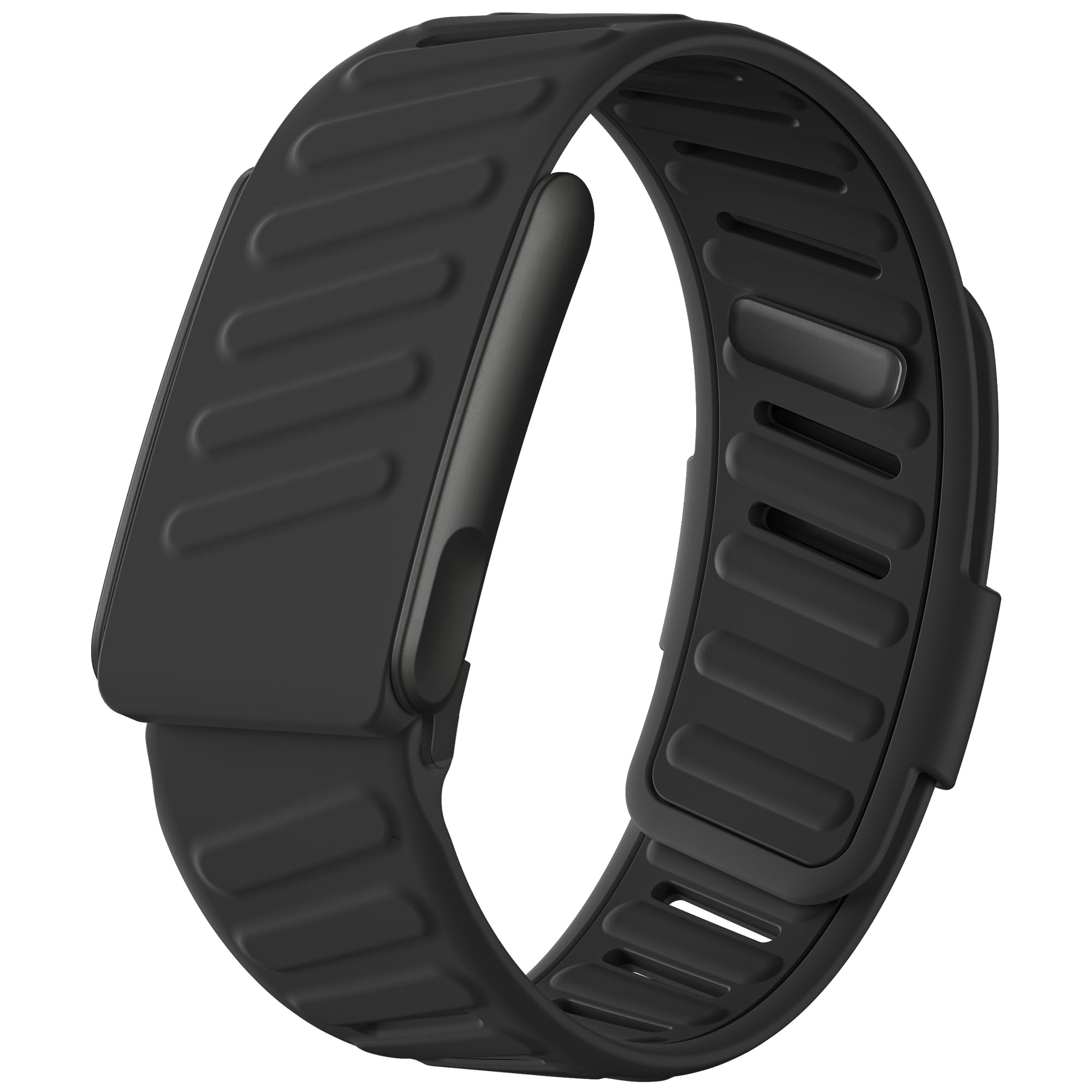 Getino Sport Band Compatible with Whoop 5.0 Bands One, Peak and Life/MG, Breathable Waterproof Silicone Adjustable Replacement Accessories Strap for Whoop Band 5.0 Fitness Activity Tracker, Black