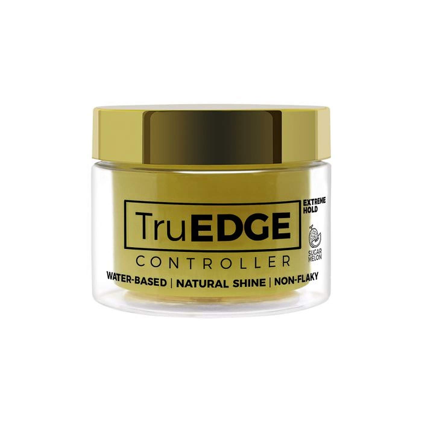 TruEDGE Controller Extreme Hold Water-Based Pomade – Ntaural Shine & Non-Flaky Scented Edge Control – Perfect for Hair-Braiding (Sugar Melon)