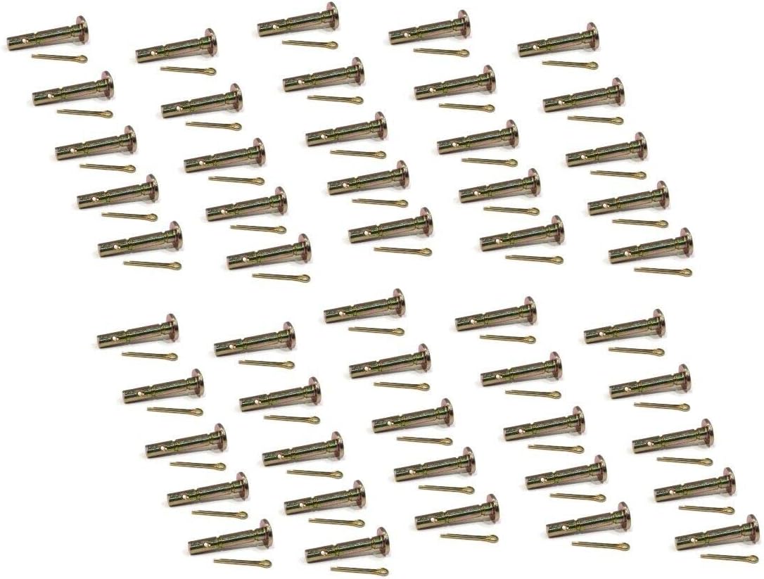 The ROP Shop | Pack of 50 - Shear Pin & Cotter for Cub Cadet 528SWE, 530SWE, 526WE, 10028, 8526