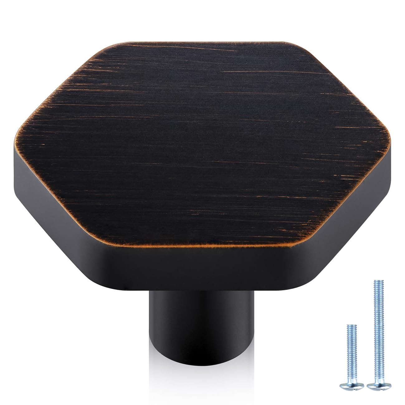 Jasluna Hexagon Oil Rubbed Bronze Knobs