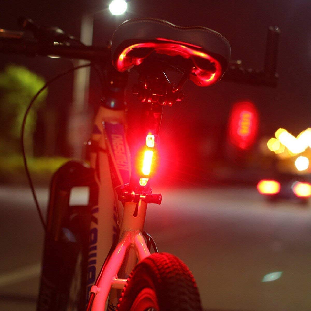 Lazeny Lampe Vélo 3-en-1 Avec Compteur – Rechargeable, Feu Avant T6, Arrière, Klaxon, écran LCD, Vitesse/distance – étanche, Sans Outils
