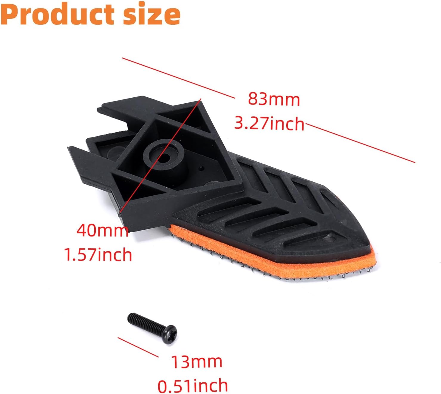 2pcs Sander Finger Platen, Compatible with Black & Decker/Mouse Sander KA160K, KA161, KA165GT,etc, replacement part 582099-00