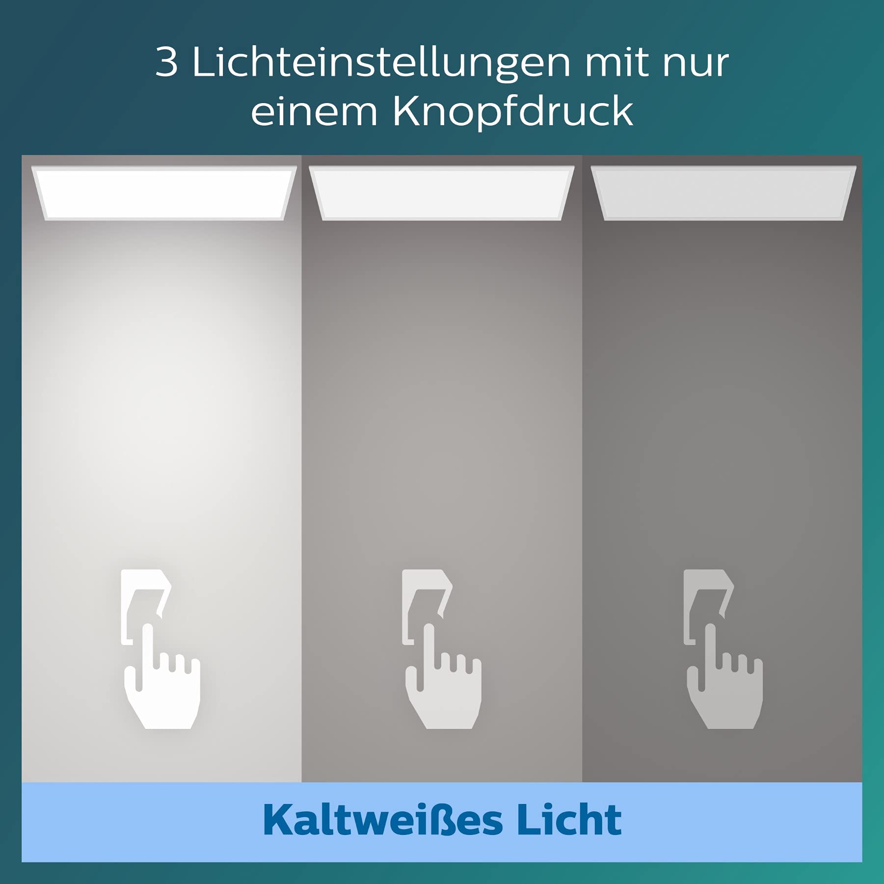 Philips Touch Deckenleuchte SceneSwitch, rechteckig, 36W, 4000K ,Weiß
