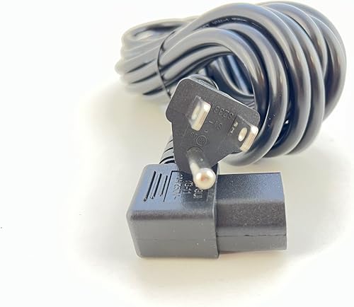 Miniatura 4 de OMNIHIL - Cable de alimentación C13 extralargo en forma de L de 15 pies compatible con la cinta de correr Life Fitness T3