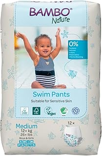 Bambo Nature Swim Pants (Sizes Small to Medium), Medium, 12 Count