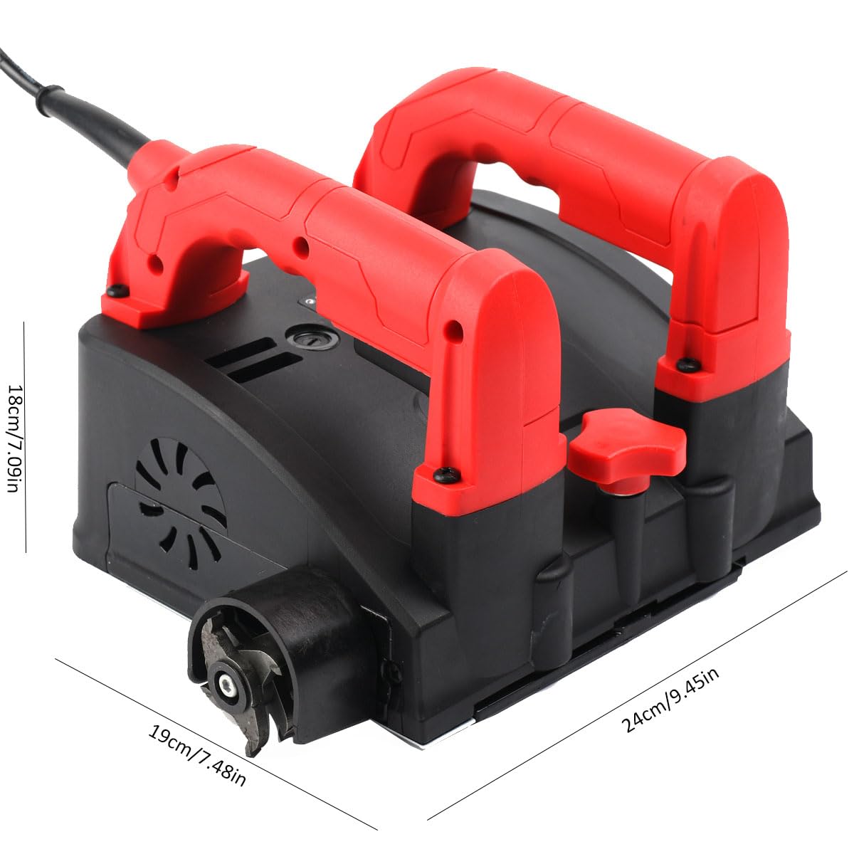 Fresa per calcestruzzo, 1200 W, fresa a rulli per la ristrutturazione, fresa elettrica da parete, professionale, per calcestruzzo, per la ristrutturazione, 4000 giri/min, 1-4 mm