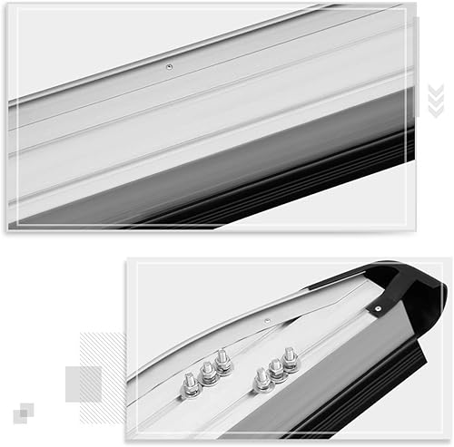 Miniatura 5 de (2 piezas) Estribos de aluminio de 5.75 pulgadas, escalones laterales, barras Nerf compatibles con Murano 09-14