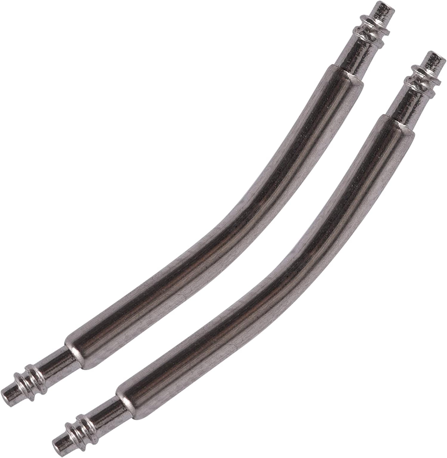 Carkio 2pcs per Bag 1.8mm Stainless Steel Curved Spring Bar Pins Link for Watch Band 20mm Watchmaker Repair Component