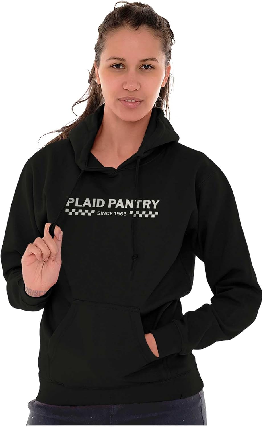 Brisco Brands Plaid Pantry Since 1963 Checker Logo Hoodie Sweatshirt Women Men