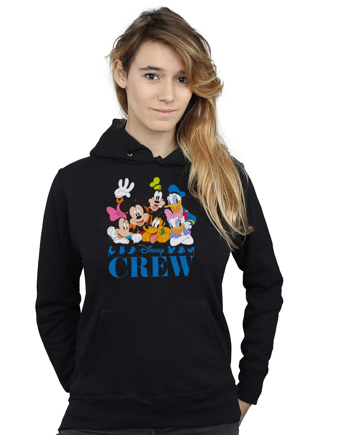 Disney Women's Black Mickey Mouse Friends Hoodie In Xxl