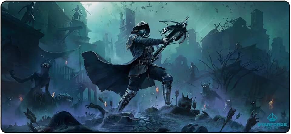 Starforge - Witchhunter - Path of Exile 2 Gaming Desk Mat – Large Extended Mouse &amp; Keyboard Pad