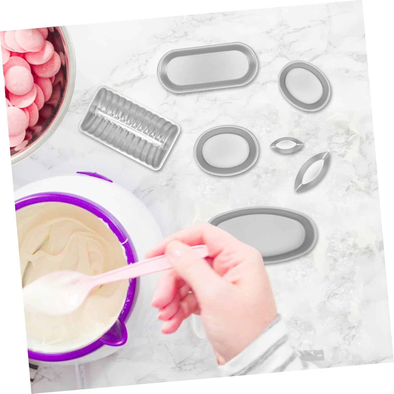 Cabilock 14pcs Hot Dog Cheese Cake Mold Nonstick Baking Mold for Pudding Cakes and Desserts Easy Release for Home Baking and Treats