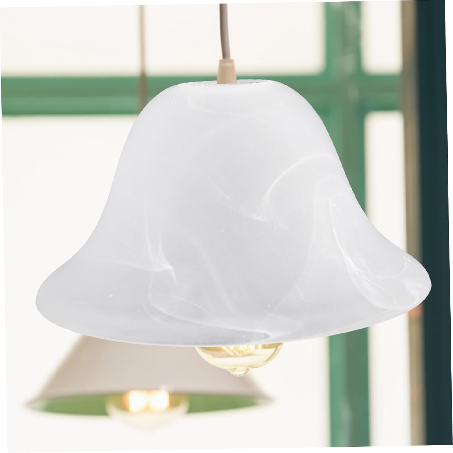 Frosted Glass Lampshade Flush Mount Ceiling Light Accessory Home Lampshade Kit