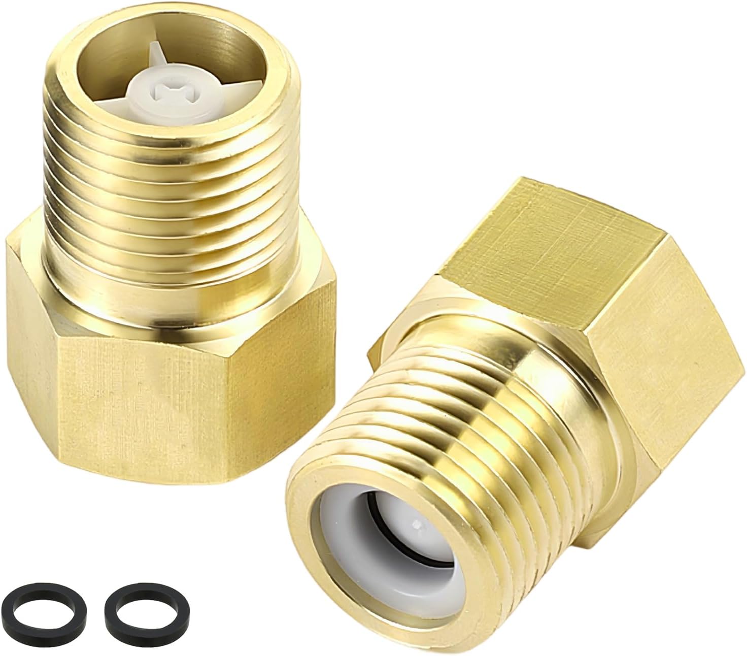 Pack of 2 1/2 inch check valve brass backflow preventer
