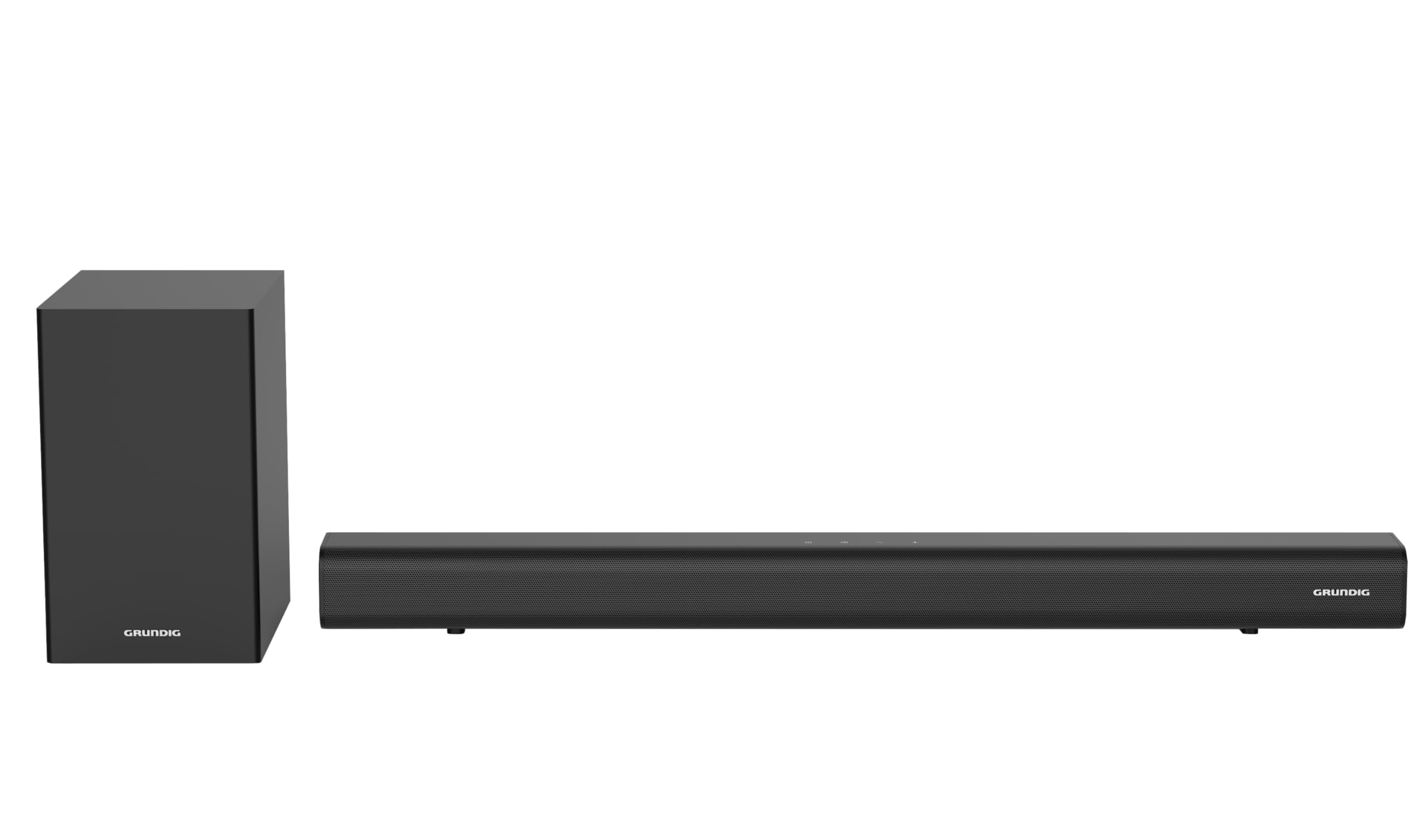 GRUNDIG 2.1 Barra de Sonido DSB 991 SW con subwoofer, diseño Inteligente, Potencia de Salida de 90 vatios, conexión inalámbrica, Bluetooth 5.4, HDMI (ARC-CEC), USB, Entrada óptica y AUX, Negro