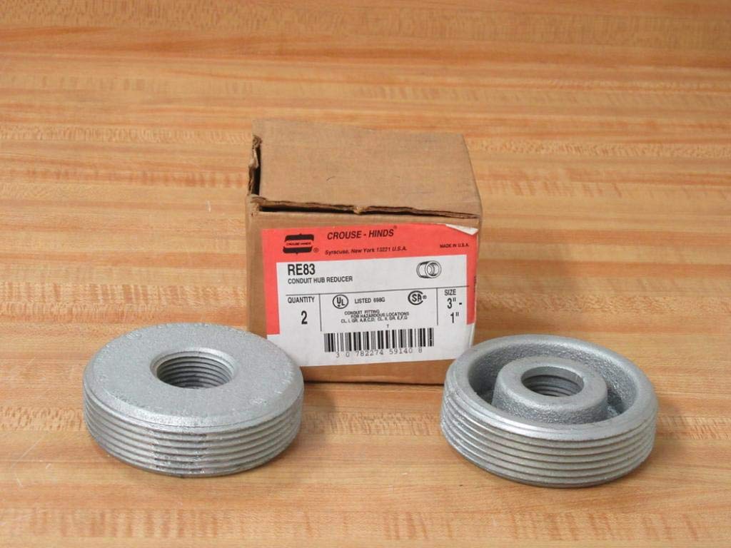 Crouse - Hinds RE83 3"-1" Conduit Hub Reducer (Pack of 2)