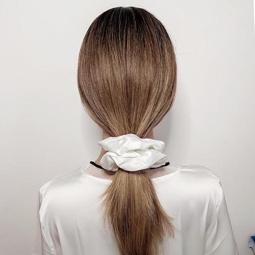 Miniatura 2 de 6 coleteros de satén de cristal para el cabello, de seda suave, bandas para el cabello de moda, cuerdas elásticas para coletas, accesorios para el