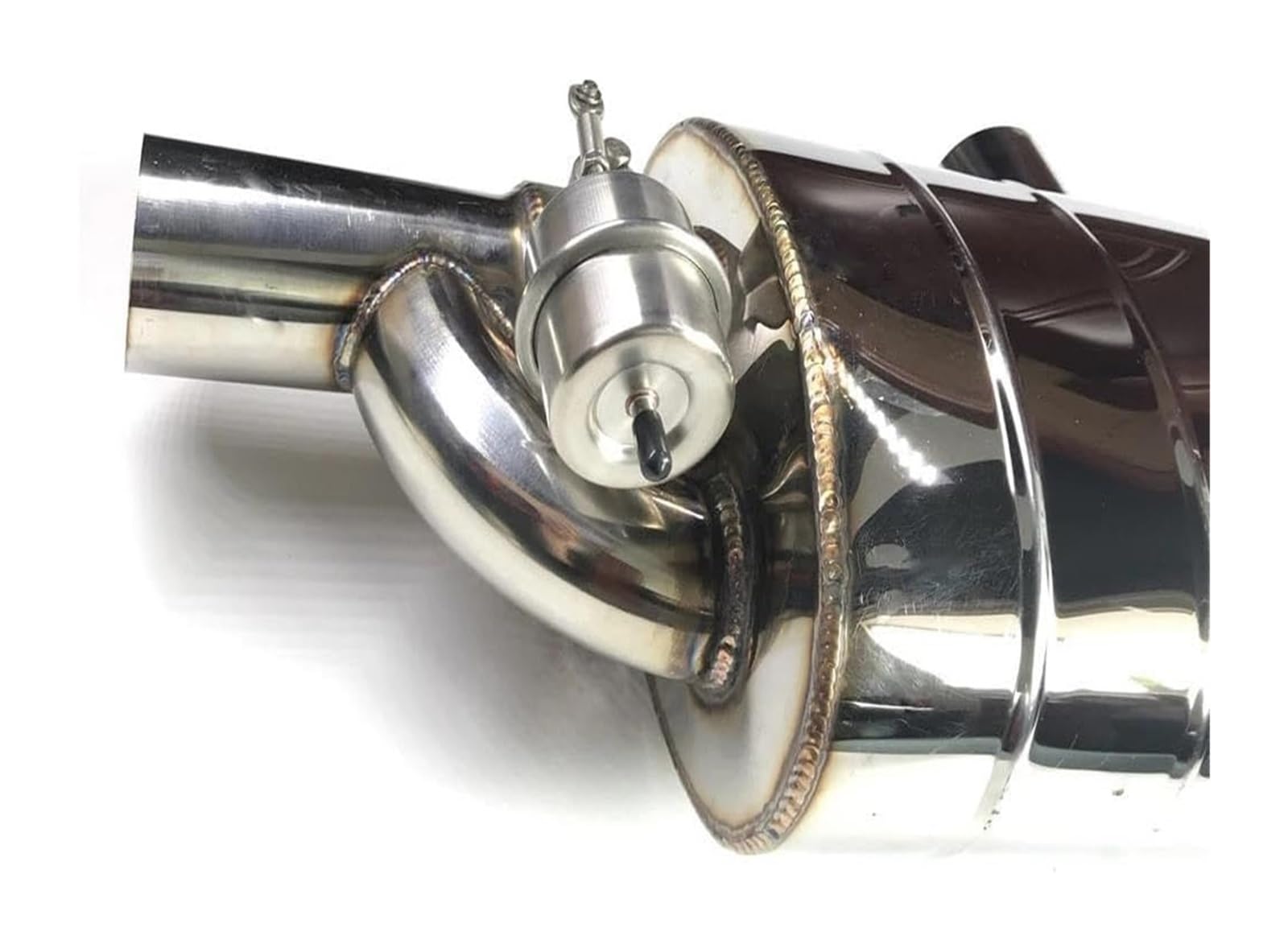 Tubo Di Scarico Auto Marmitte Scarico Auto Con Valvola Variabile Telecomando/pompa Vuoto Forma Universale T Un Ingresso Due Uscite 51/63/76 Mm(76MM+Control)