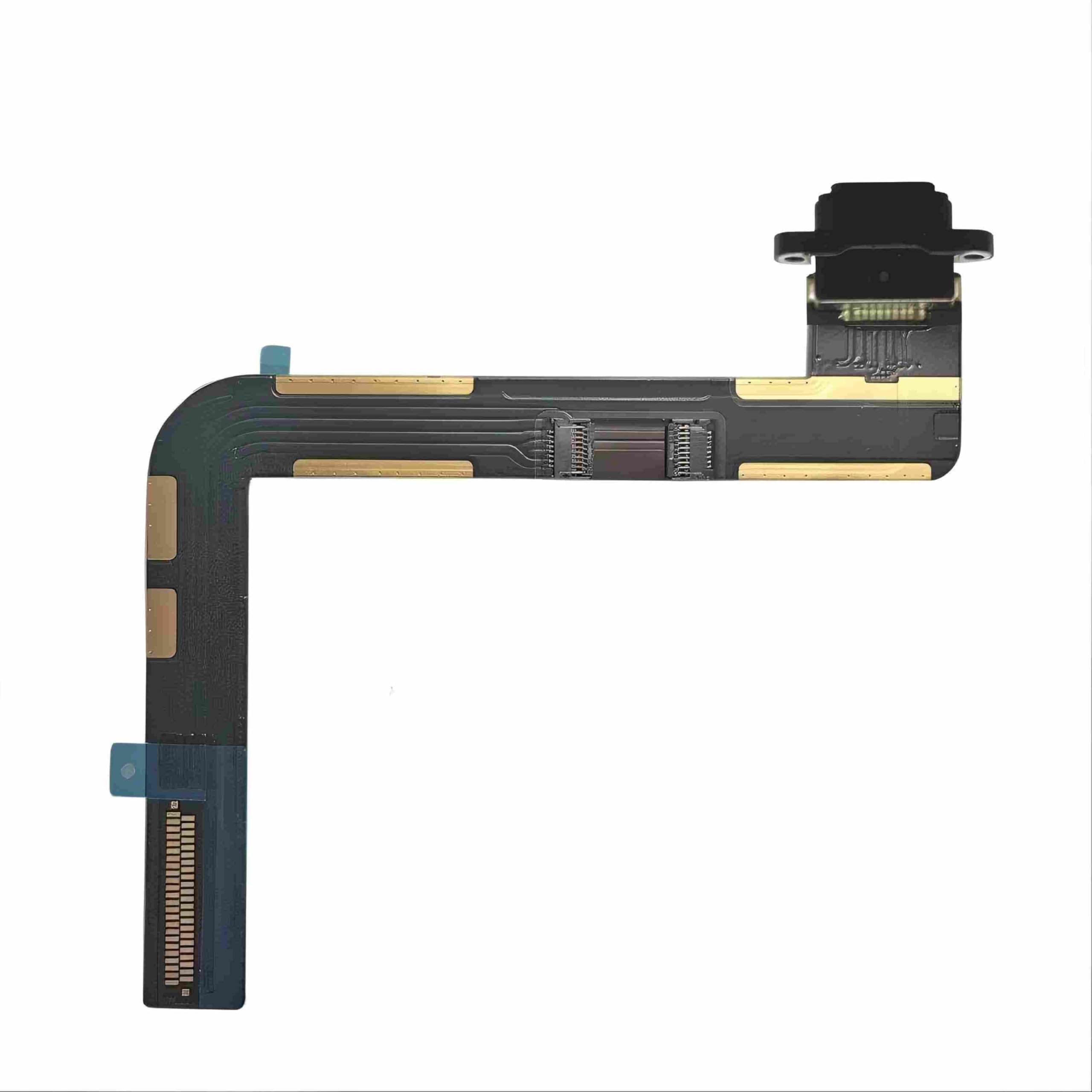 Dedia Dock Connector Compatible with iPad 7 7th Gen 2019 (A2197 A2198 A2200) / 8 8th Gen 2020 (A2270 A2428 A2429 A2430) 10.2 inch Charging Port Assembly Flex Cable - Black
