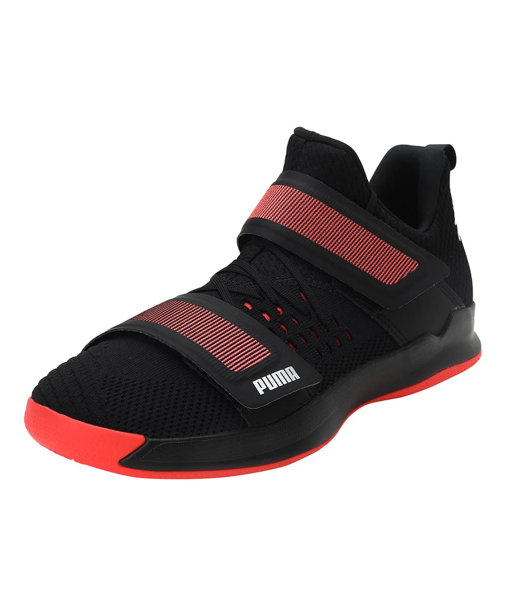 Puma Unisex Adult Rise XT Netfit 1 Black-Silver-Nrgy Red Indoor Court Shoe-4.5 Kids UK (10558101) (B07KG6MFY1) Amazon Price History, Amazon Price Tracker