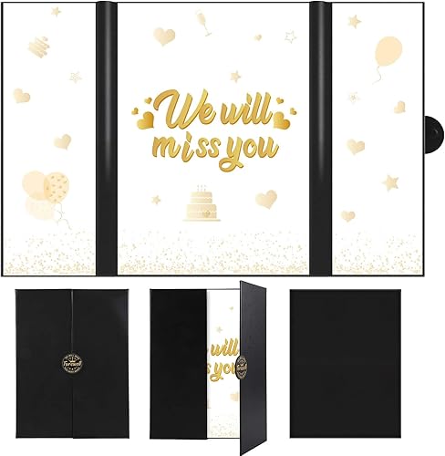 Farewell Guest Book, Farewell Party Decoration Signature Book, Beautiful Farewell Gifts for Coworkers or Friends, We Will Miss You Party