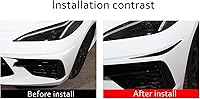 Vista 2 de Protector de parachoques de esquina delantera de automóvil, adhesivo anticolisión compatible con Chevrolet Corvette C8 2020-2023, calcomanía