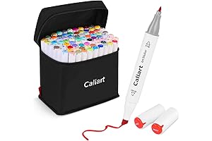 Caliart 81 Colors Alcohol-Based Sketch Markers: Unleash Your Inner Artist