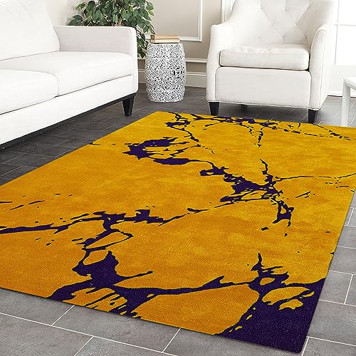Image of Soft Pure Woolen Modern Collection Tufted Carpet for Living Room,Bedroom'Kitchen and Hall (4 X 6) Feet