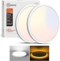 Vista 10 de Matane Lámpara de Techo LED Empotrada de 12 Pulgadas con Luz Nocturna, 24W 2400LM 3000K/4000K/5000K Seleccionable, Luces de Techo Regulables