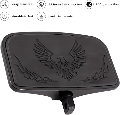 Miniatura 2 de Kinglemc Estribera de Pasajero Trasero Reposapiés de Pasajero Plataforma para Harley Dyna Electra Glide Road Electra RoadKing Fatboy Sportster 883