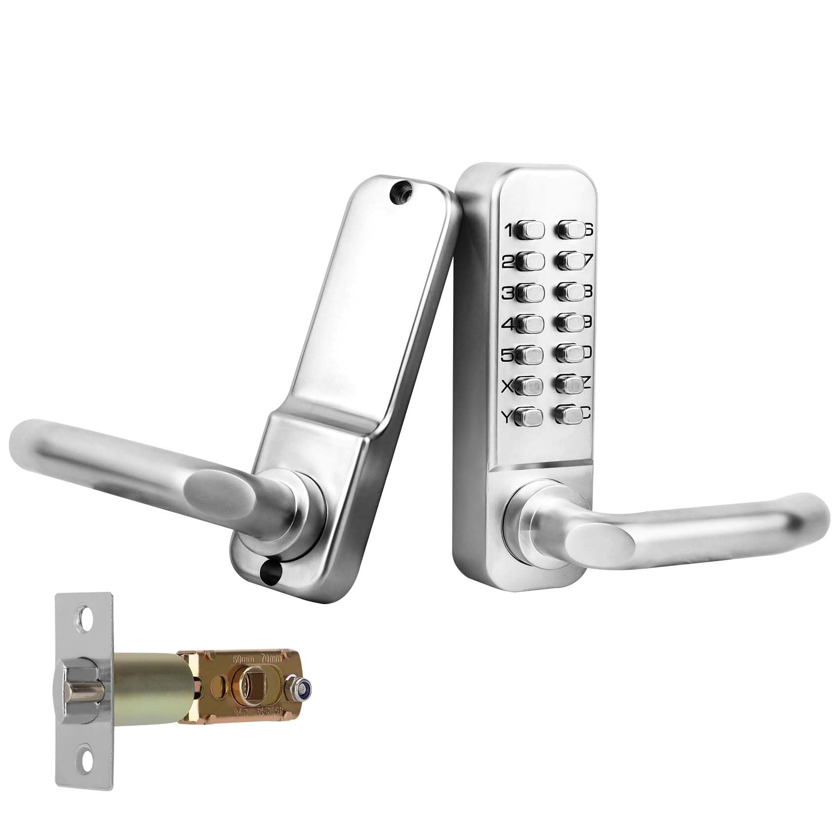 Casmer Upgrade Mechanical Door Lock with Adjustable