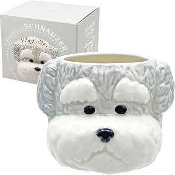 Sun Art SAN4908-2 Wankole Cute Tableware, Schnauzer Rice Bowl, Approx. 4.3 inches 11 cm, Dog Goods, Miscellaneous Goods, Tableware, Birthday Gift, Women, Children