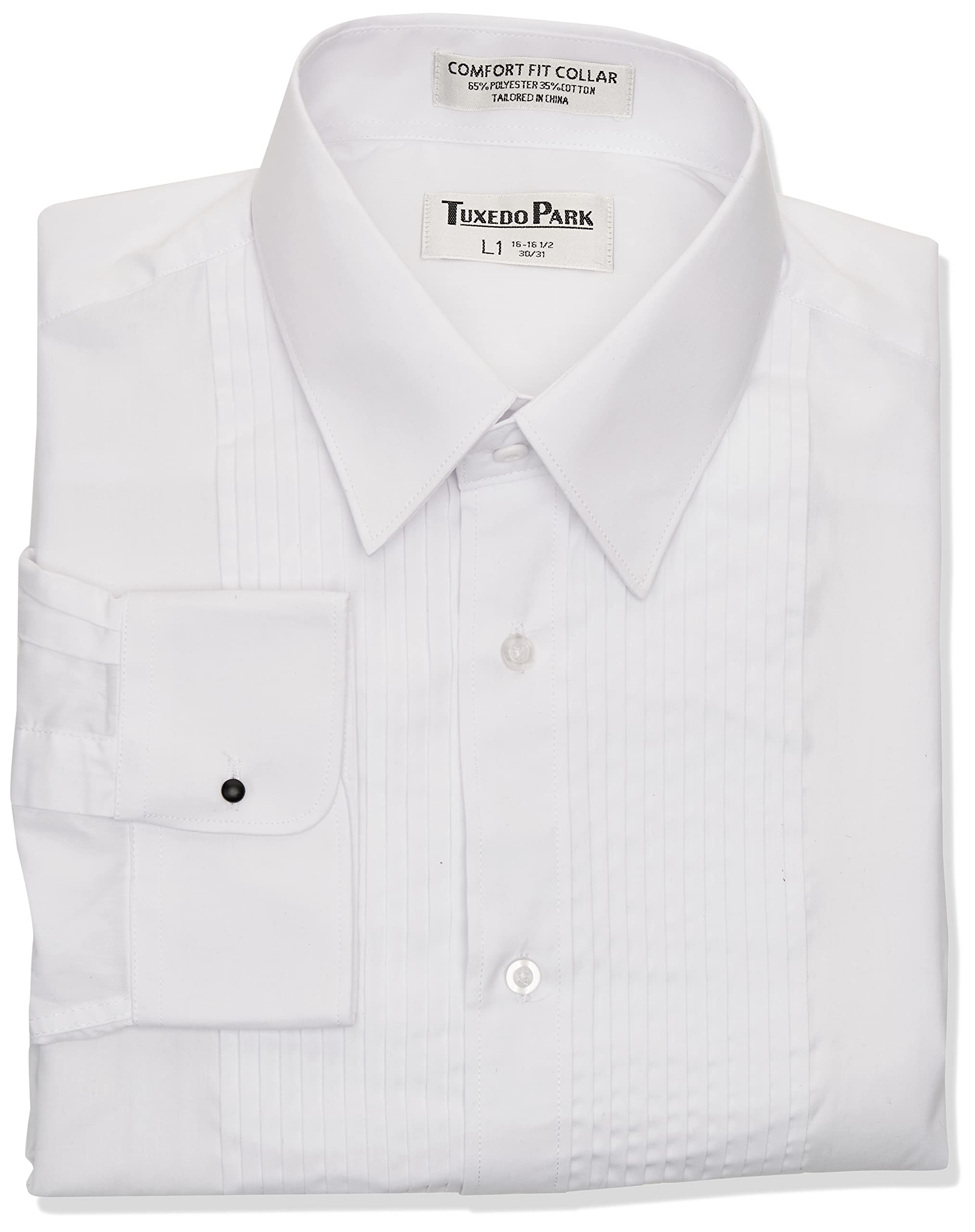 dress men tuxedo shirt white short sleeve The Black Tux Cotton Dress Shirt-Extra Slim In White main image 1
