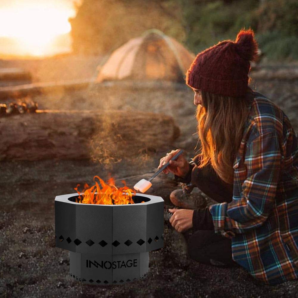 Buy INNO STAGE Patented Smokeless Fire Pit, 13 Inch Low Smoke Camping