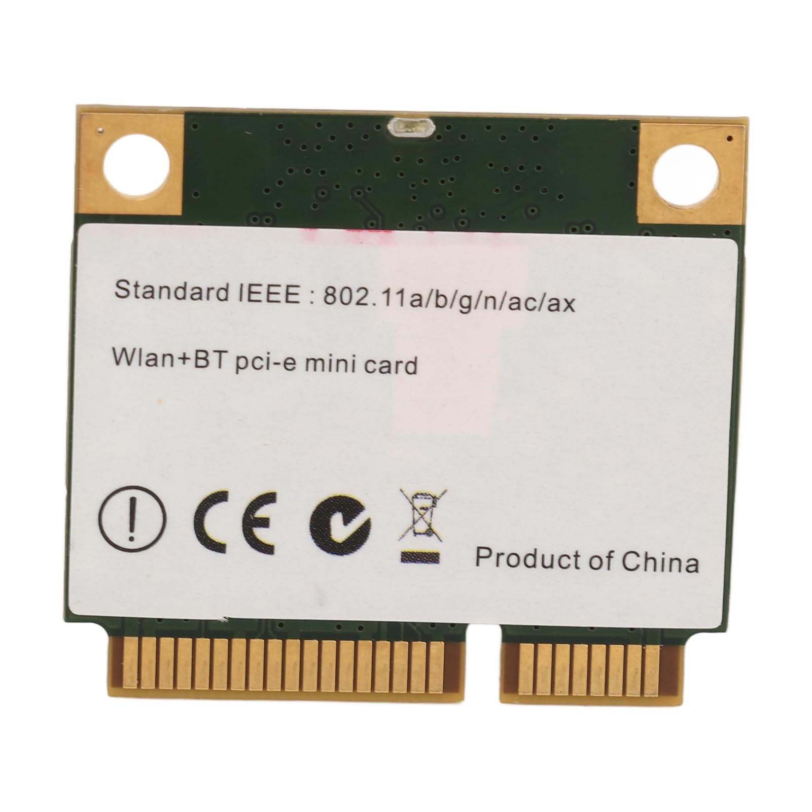 ASHATA Adaptador WiFi de Interfaz Mini PCIE, Tarjeta AX1800H WiFi 6, 2,4 GHz 5 GHz de Doble Banda Bluetooth 5.2 Adaptador WiFi de Interfaz Mini PCIE para Windows 10 11 para Linux