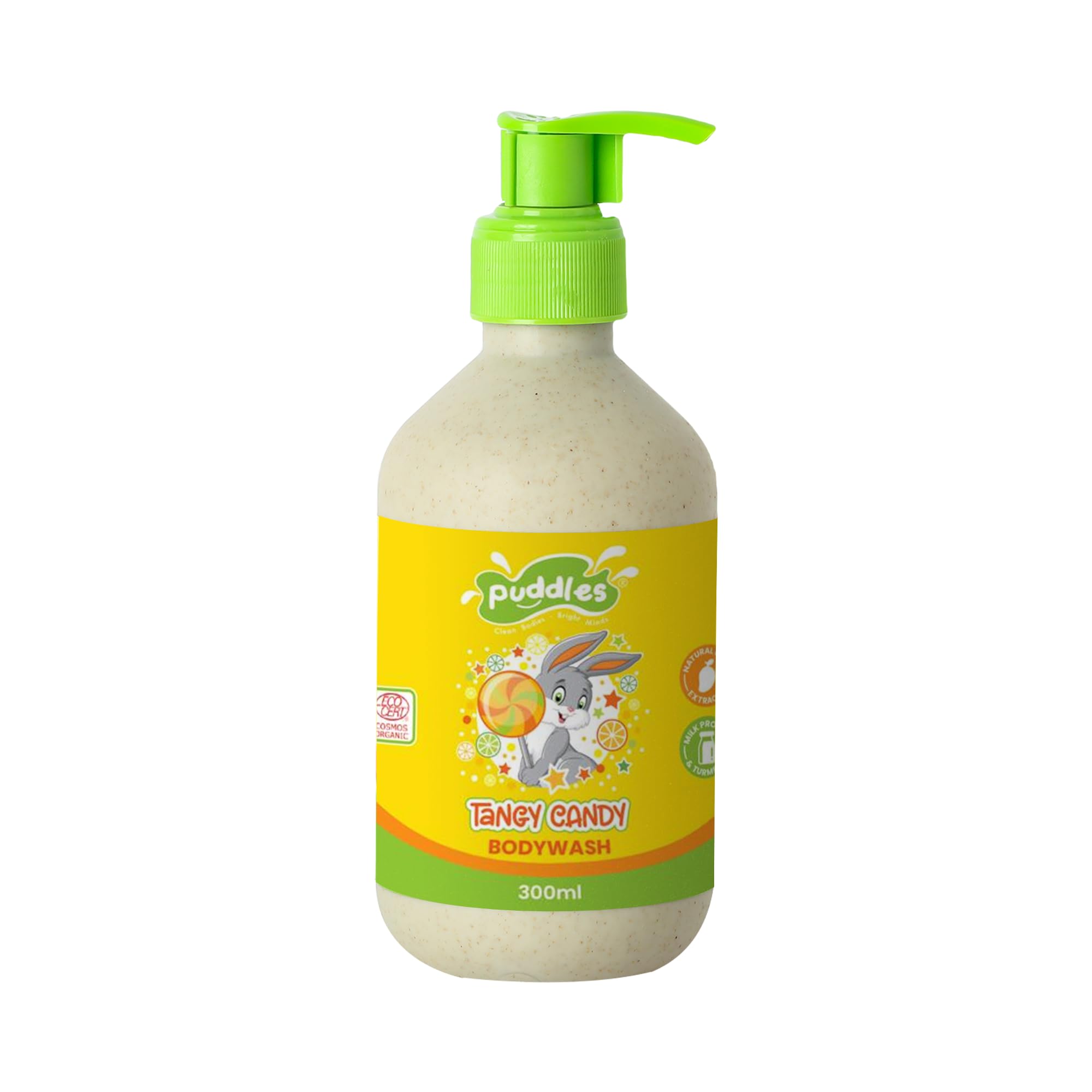 Sponsored Ad - Organic Bubbly Bodywash For Kids (300 ml) | Tangy Candy - Age 2-12 Years | Cosmos Organic Certified | Turmeric, Milk Protein, Citrus Essential Oils | Tear-Free, pH Balanced, No Sulfate-Paraben