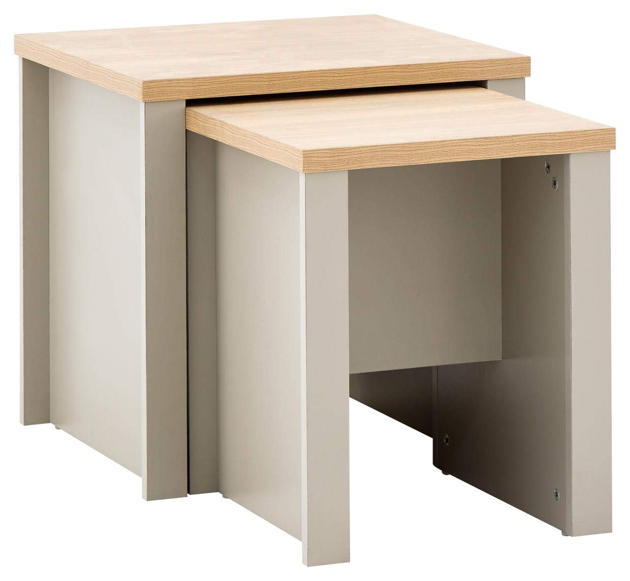 GFW Lancaster Grey and Oak Nest of Tables