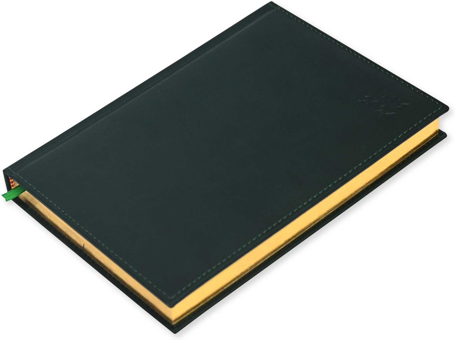 FIS Golden A5 Diary 2024 (Arabic/English) Green - FSDI26AEG24GR
