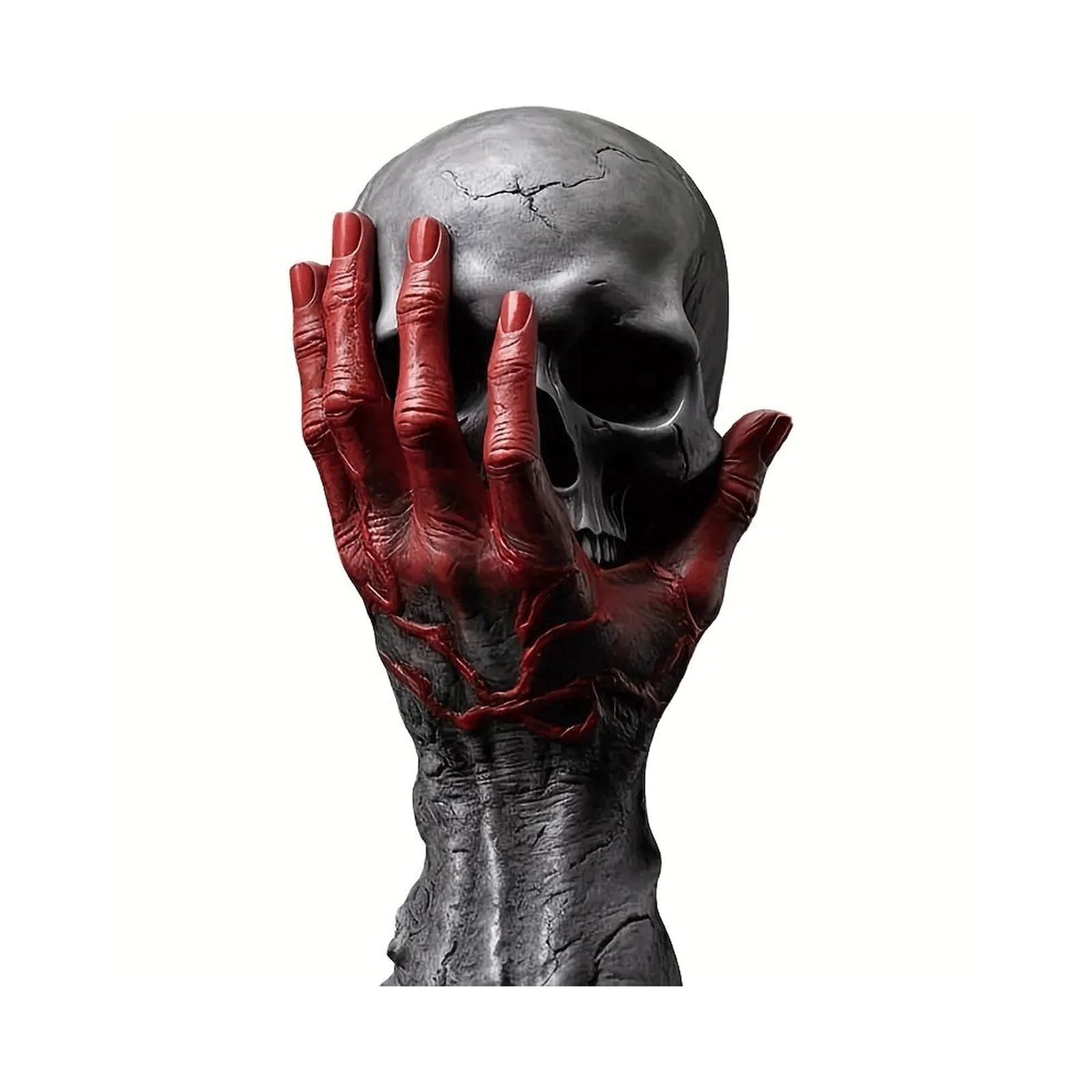Rzeźby Halloween Ręczny Szkielet Statua Brutalny Szkielet Rzeźba Halloween Horror Żywica Rzemiosło Wystrój Domu Ozdoby Szał Statua Wystrój Domu Estetyczne