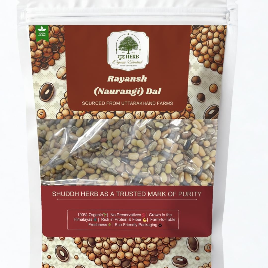 Shuddhherb Organic Rayansh (Naurangi) Dal (500gm) – Pure Uttarakhand Himalayan Lentil, High Protein & Fiber, Heart Healthy, Packed with Minerals,Farm Fresh, Eco-Friendly-image-26