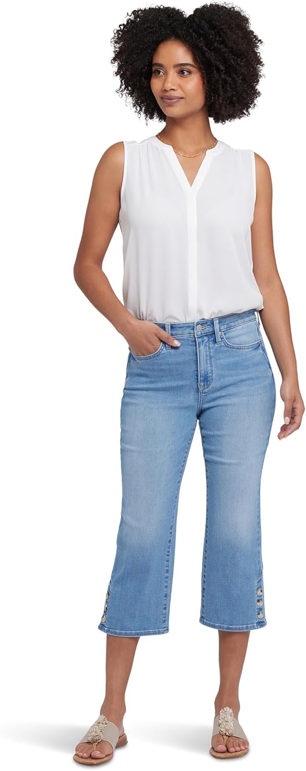 NYDJ Womens Joni Relaxed Capri Jeans in Salamanca Sun
