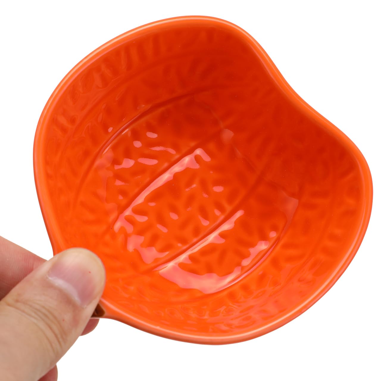 DOITOOL Lot de 2 petits ramequins en céramique en forme de citrouilles pour la pâtisserie, les citrouilles