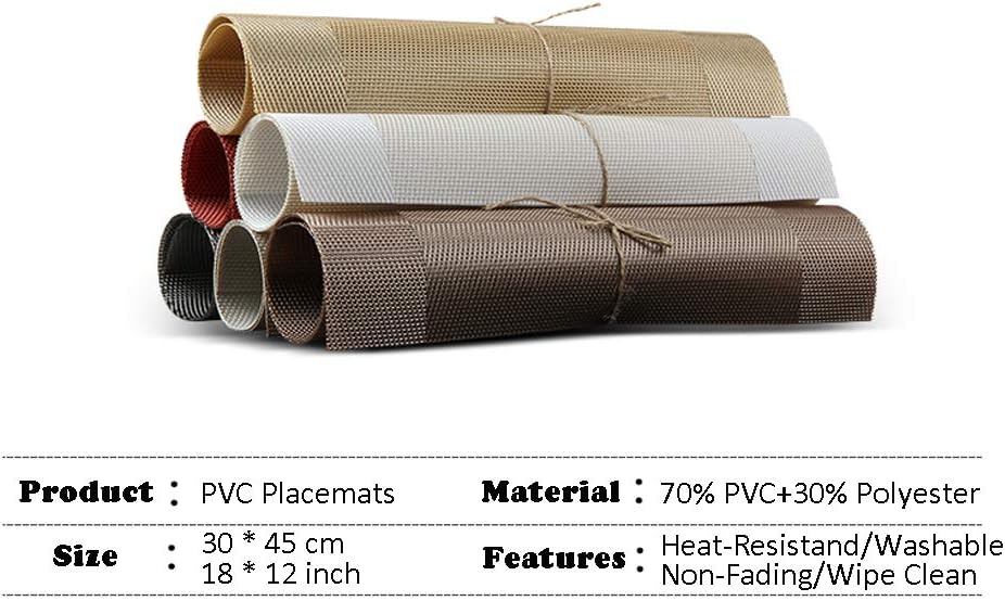 Rеvіеw Dіѕсоunt Set of 6 Placemats Hardback Western Glam Dinner Placemats Wipeable Washable Heat-Resistant Wrinkle Resistant Non-Slip Exquisite Beautiful Easy Clean PVC Polyester Bulk Dining Room Dining Mat (Gold) 🔥 Flаѕh Sаlе Set of 6 Placemats Hardback Western Glam Dinner Placemats Wipeable Washable Heat-Resistant Wrinkle Resistant Non-Slip Exquisite Beautiful Easy Clean PVC Polyester Bulk Dining Room Dining Mat (Gold)