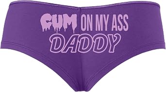 Knaughty Knickers Cum On My Ass Daddy Cum Play Cum Slut Slutty Purple Boyshort