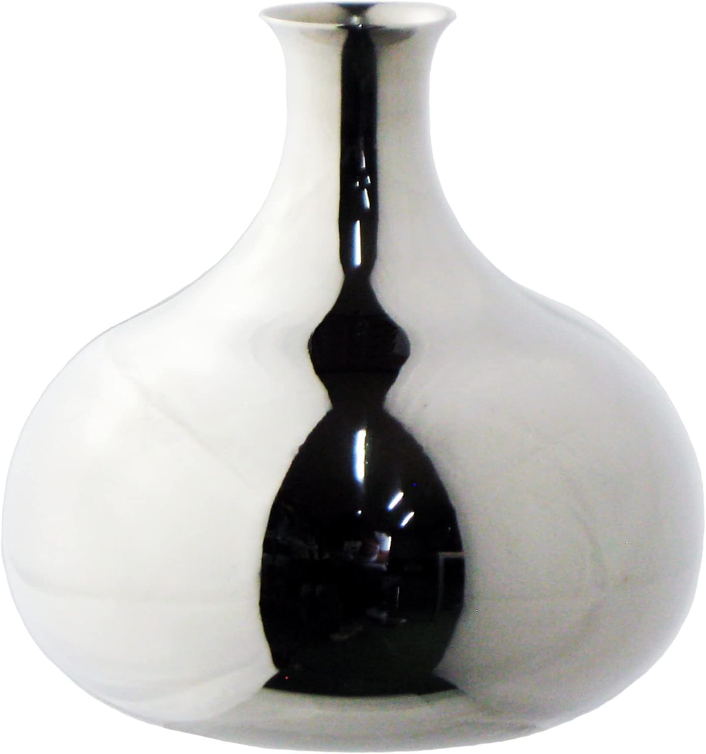 Nagao Tsubamesanjo Single Wheel Vase, Urn Shape, 3.1 inches (8 cm), 18-8 Stainless Steel, Made in Japan